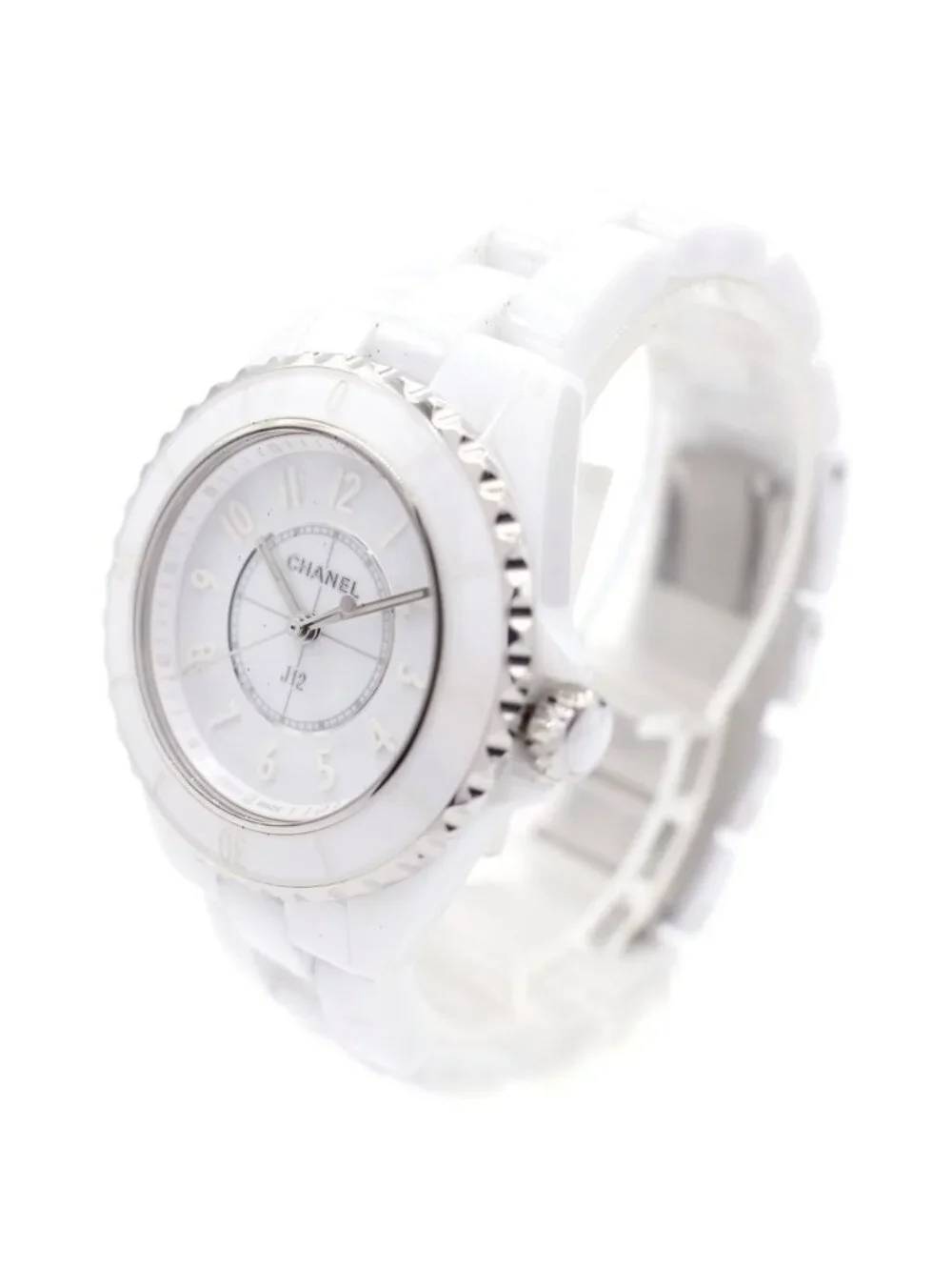 Chanel Phantom White Dial Cexss Quartz Ceramic Stainless Steel Watch